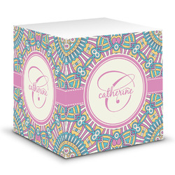 Bohemian Art Sticky Note Cube (Personalized)