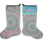 Bohemian Art Holiday Stocking - Double-Sided - Neoprene (Personalized)