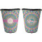 Bohemian Art Trash Can Black - Front and Back - Apvl