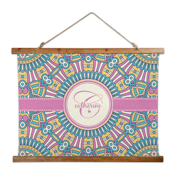 Custom Bohemian Art Wall Hanging Tapestry - Wide (Personalized)