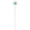 Bohemian Art White Plastic 7" Stir Stick - Round - Single Stick