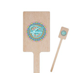 Bohemian Art Rectangle Wooden Stir Sticks (Personalized)