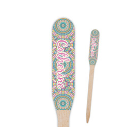 Bohemian Art Paddle Wooden Food Picks - Double Sided (Personalized)
