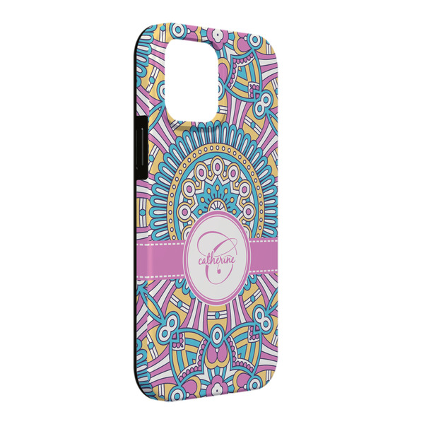 Custom Bohemian Art iPhone Case - Rubber Lined - iPhone 13 Pro Max (Personalized)