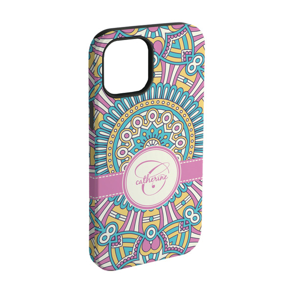 Custom Bohemian Art iPhone Case - Rubber Lined - iPhone 15 Pro (Personalized)