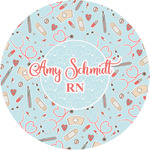 Nurse Multipurpose Round Labels - 1" (Personalized)