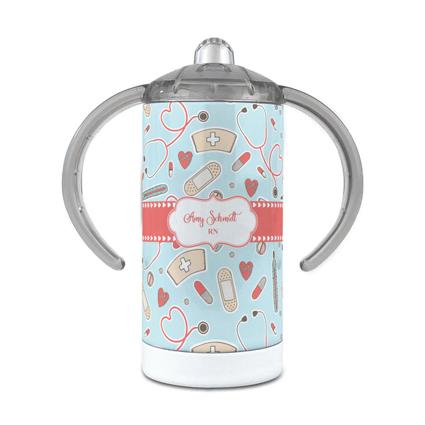 Custom Nurse 12 oz Stainless Steel Sippy Cup (Personalized)