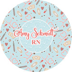 Nurse Multipurpose Round Labels - 2" (Personalized)