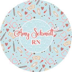 Nurse Multipurpose Round Labels - 2" (Personalized)