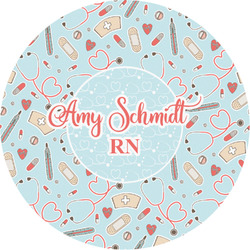 Nurse Multipurpose Round Labels - Custom Sized (Personalized)