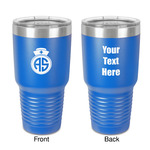 Nurse 30 oz Stainless Steel Tumbler - Royal Blue - Double-Sided (Personalized)