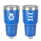 Nurse 30 oz Stainless Steel Ringneck Tumbler - Blue - Double Sided - Front & Back