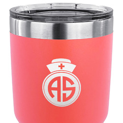 Nurse 30 oz Stainless Steel Tumbler - Coral - Double Sided (Personalized)