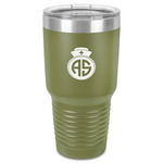 Nurse 30 oz Stainless Steel Tumbler - Olive - Single-Sided (Personalized)