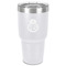 Nurse 30 oz Stainless Steel Ringneck Tumbler - White - Front