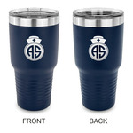 Nurse 30 oz Stainless Steel Tumbler - Navy - Double Sided (Personalized)