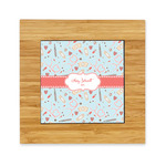 Nurse Bamboo Trivet with Ceramic Tile Insert (Personalized)