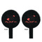 Nurse Black Plastic 7" Stir Stick - Double Sided - Round - Front & Back