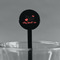 Nurse Black Plastic 7" Stir Stick - Round - Main