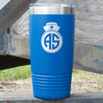 Nurse 20 oz Stainless Steel Tumbler - Royal Blue - Single Sided (Personalized)