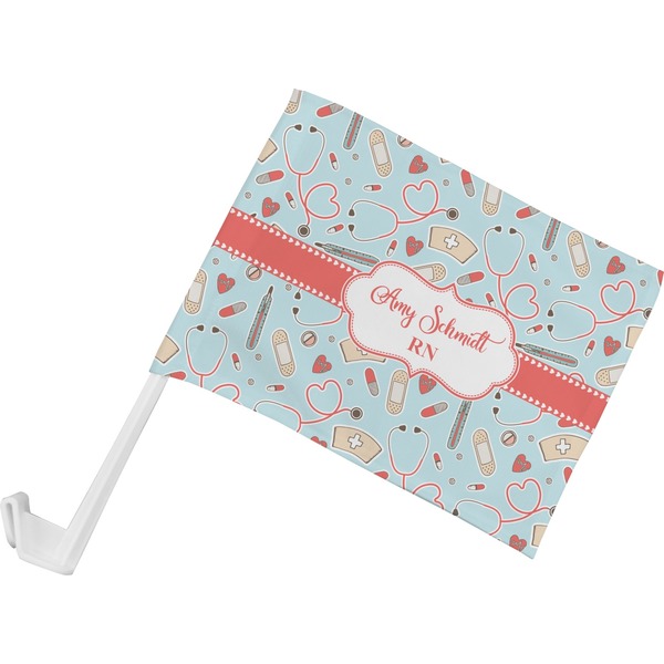 Custom Nurse Car Flag - Small w/ Name or Text