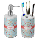 Nurse Ceramic Bathroom Accessories Set (Personalized)