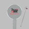 Nurse Clear Plastic 7" Stir Stick - Round - Closeup