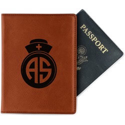 Nurse Passport Holder - Faux Leather - Double Sided (Personalized)