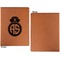 Nurse Cognac Leatherette Portfolios with Notepad - Large - Single Sided - Apvl