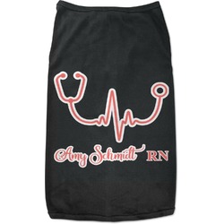 Nurse Black Pet Shirt - XL (Personalized)