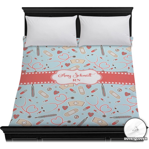 Custom Nurse Duvet Cover - Full / Queen (Personalized)