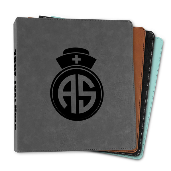 Custom Nurse Leather Binder - 1" (Personalized)