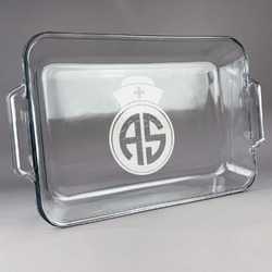 Nurse Glass Baking Dish - 13in x 9in (Personalized)