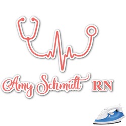 Nurse Graphic Iron On Transfer - Up to 9"x9" (Personalized)