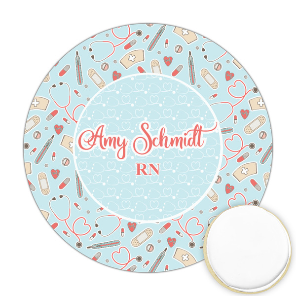 Custom Nurse Printed Cookie Topper - 2.5" (Personalized)