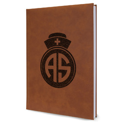 Nurse Leather Sketchbook - Large - Double Sided (Personalized)