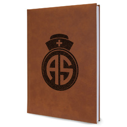 Nurse Leatherette Journal - Large - Single Sided (Personalized)