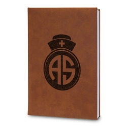 Nurse Leatherette Journal - Large - Double Sided (Personalized)