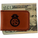 Nurse Leatherette Magnetic Money Clip (Personalized)