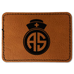 Nurse Faux Leather Iron On Patch - Rectangle (Personalized)