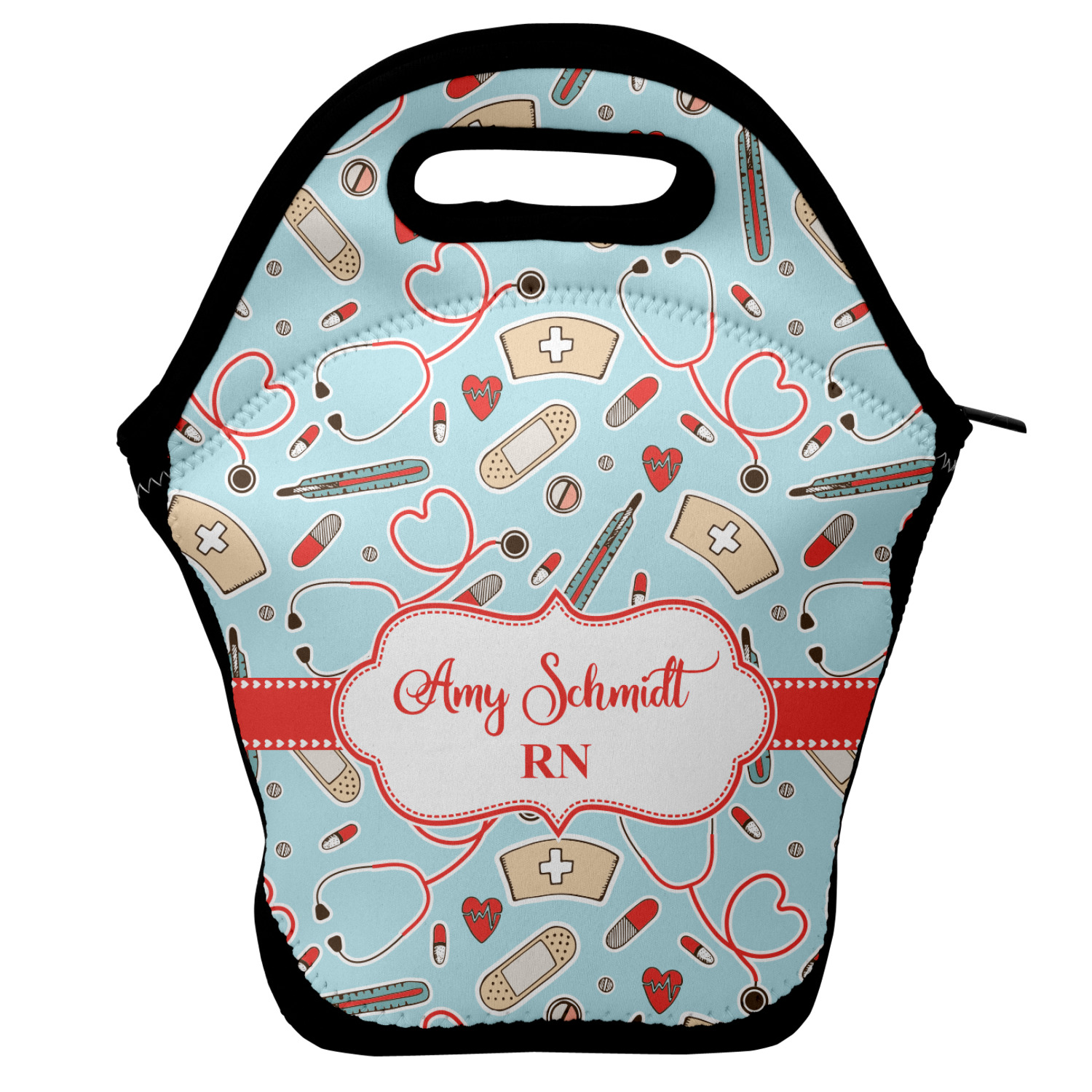 Custom Nurse Lunch Bag w/ Name or Text  Nurse lunch bag, Stylish lunch bags,  Personalized lunch bags
