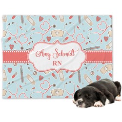 Nurse Dog Blanket - Regular (Personalized)
