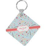 Nurse Diamond Plastic Keychain w/ Name or Text