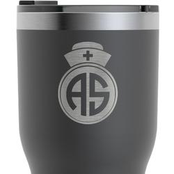 Nurse RTIC Tumbler - Black - Engraved Front (Personalized)