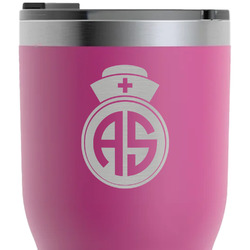 Nurse RTIC Tumbler - Magenta - Laser Engraved - Single-Sided (Personalized)