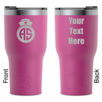 Nurse RTIC Tumbler - Magenta - Laser Engraved - Double-Sided (Personalized)