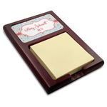 Nurse Red Mahogany Sticky Note Holder (Personalized)