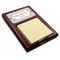 Nurse Red Mahogany Sticky Note Holder - Angle