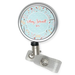 Custom Max Label Badge Reel with 1 inch Smooth Face and Swivel Spring Clip - Personalize with Your Logo