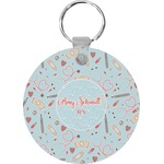 Nurse Round Plastic Keychain (Personalized)